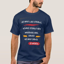 嘘つきは泥棒の始まり Tシャツ