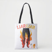 嘘つきは火事だパンツ トートバッグ (正面)