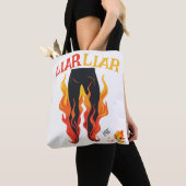 嘘つきは火事だパンツ トートバッグ (クローズアップ)