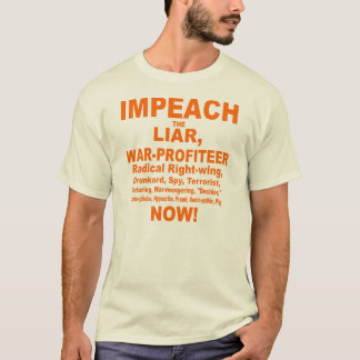嘘つきを弾劾して下さい Tシャツ