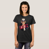 嘘つきトランプ2024大統領と刑務所行き Tシャツ (正面フル)