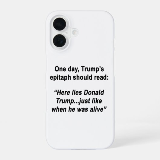 嘘つきトランプ iPhone 16ケース (裏面)