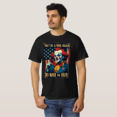嘘つきネオコンTシャツ イランへの戦争反対 Tシャツ (正面フル)