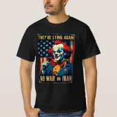 嘘つきネオコンTシャツ イランへの戦争反対 Tシャツ (正面)