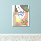 嘘つき女 キャンバスプリント (インサイチュ (ウッドフロア))