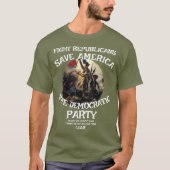 嘘つき 中絶 医療 健康管理 費用 Tシャツ (正面)