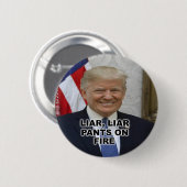 嘘つき、火の嘘つきのズボン 缶バッジ (正面&裏面)