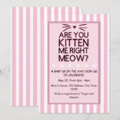 嘘でしょ!赤ちゃんが来るの? 招待状 (正面/裏面)