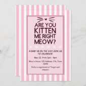 嘘でしょ!赤ちゃんが産まれるの? 招待状 (正面/裏面)