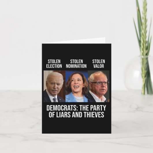 嘘と泥棒のパーティーはK大統領を支援する カード (正面)