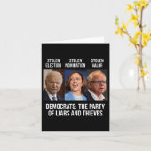 嘘と泥棒のパーティーはK大統領を支援する カード (黄色い花)