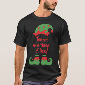 嘘の友達の上に座れ Tシャツ