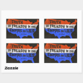 嘘の大国は真理だ 長方形シール (シート)