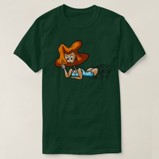 嘘の女性vs2 tシャツ (デザイン正面)