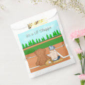 嘘の奴だ |野球をテーマにしたベビーシャワー フェイバーバッグ (封をした状態)