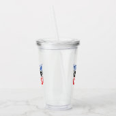 「嘘の真実」赤白青- アクリルタンブラー (左)