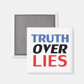 "嘘の真実"青い白い赤の黒 – 磁石 (正面/裏面)