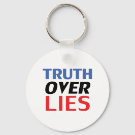 "嘘の真実"青い赤の白の黒 キーホルダー
