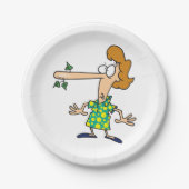 嘘をついた人 ペーパープレート (正面)