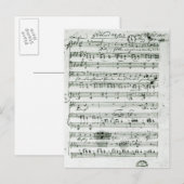 嘘をついた'Hektors Absched'のオートグラフスコア ポストカード (正面/裏面)