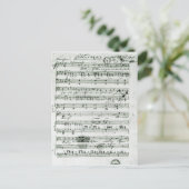 嘘をついた'Hektors Absched'のオートグラフスコア ポストカード (スタンド正面)