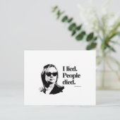 嘘をついて人が死んだ ポストカード (スタンド正面)