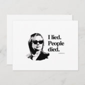 嘘をついて人が死んだ ポストカード (正面/裏面)