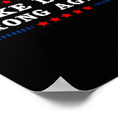 嘘をついて再び間違ったアンチトランプ ポスター (角)