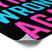 嘘をついて間違ったステッカーを作る ポスター (角)