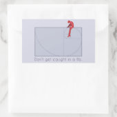 嘘をつかれるな 長方形シール (バッグ)