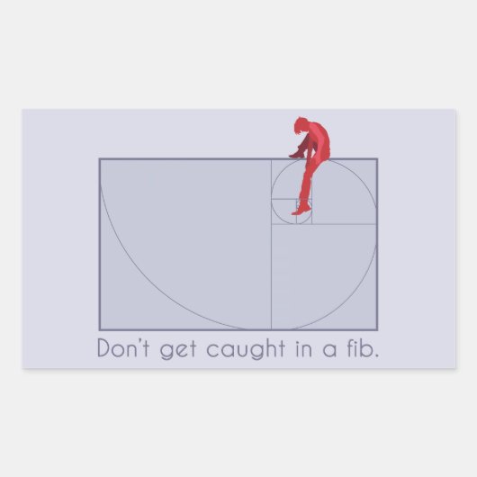 嘘をつかれるな 長方形シール (正面)