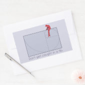 嘘をつかれるな 長方形シール (封筒)