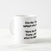 嘘をつくトランプ コーヒーマグカップ (正面左)