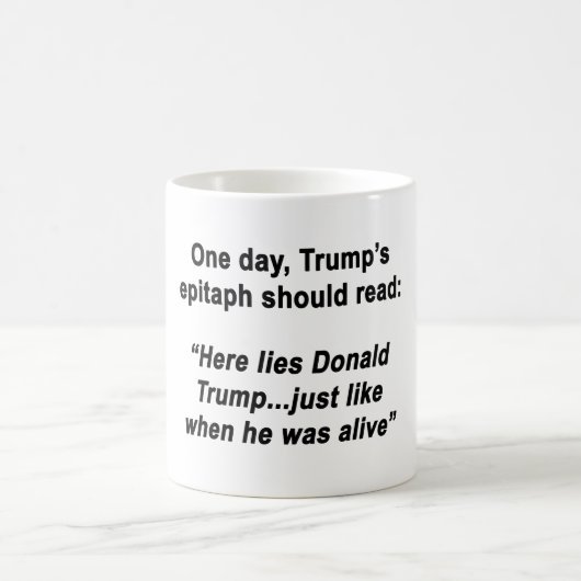 嘘をつくトランプ コーヒーマグカップ (中央)