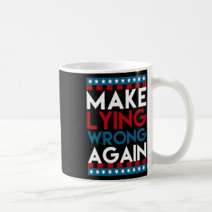 嘘をつく再び間違ってアンチドナルドトランプ攻勢 コーヒーマグカップ