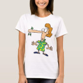 嘘をつく女性 Tシャツ (正面)