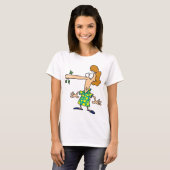 嘘をつく女性 Tシャツ (正面フル)