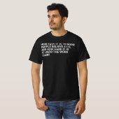 嘘を信じさせることがいかに簡単かについてのトウェインの名言 Tシャツ (正面フル)