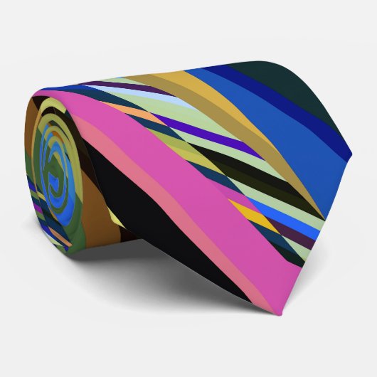 嘲笑のレトロ数々の色のストライプネックタイ ネクタイ (ロール)