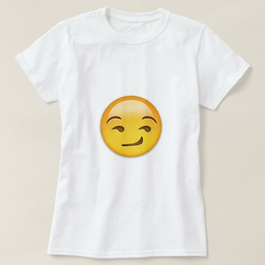 嘲笑の顔Emoji Tシャツ (デザイン正面)