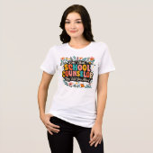 噂のスクールカウンセラーです トライブレンドTシャツ (正面全面)