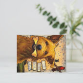 噂の犬はがき ポストカード (スタンド正面)