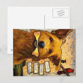 噂の犬はがき ポストカード (正面/裏面)