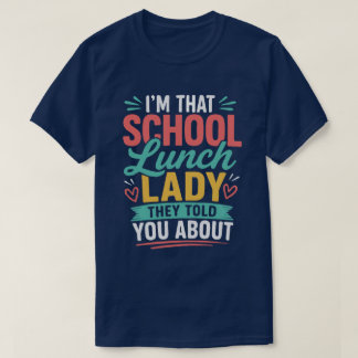 噂の給食のおばちゃんです Tシャツ