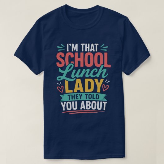 噂の給食のおばちゃんです Tシャツ (デザイン正面)