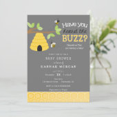 噂は聞いたか？蜂の赤ちゃんシャワー 招待状 (スタンド正面)