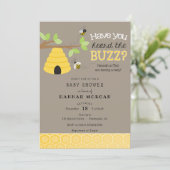 噂は聞いたか？蜂の赤ちゃんシャワー 招待状 (スタンド正面)