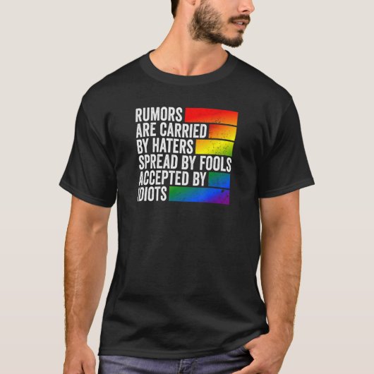 噂は運愚人の蔓延による Tシャツ (正面)