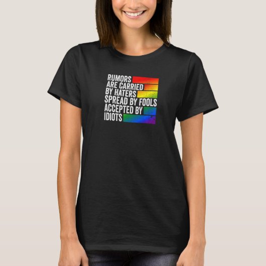 噂は運愚人の蔓延による Tシャツ (正面)