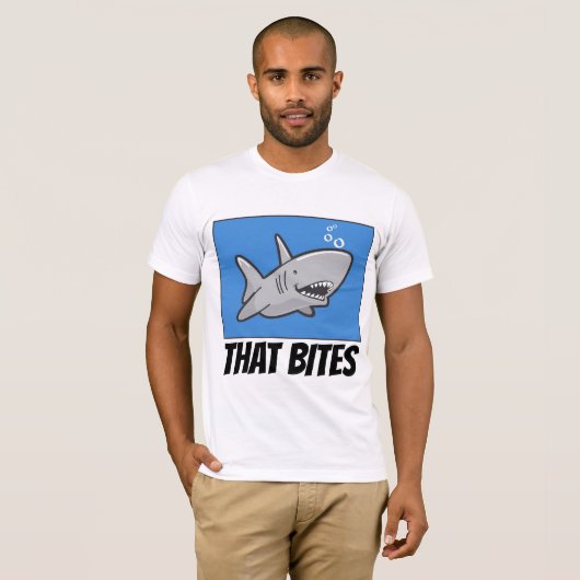 噛おもしろいむシャークTシャツ Tシャツ (正面フル)